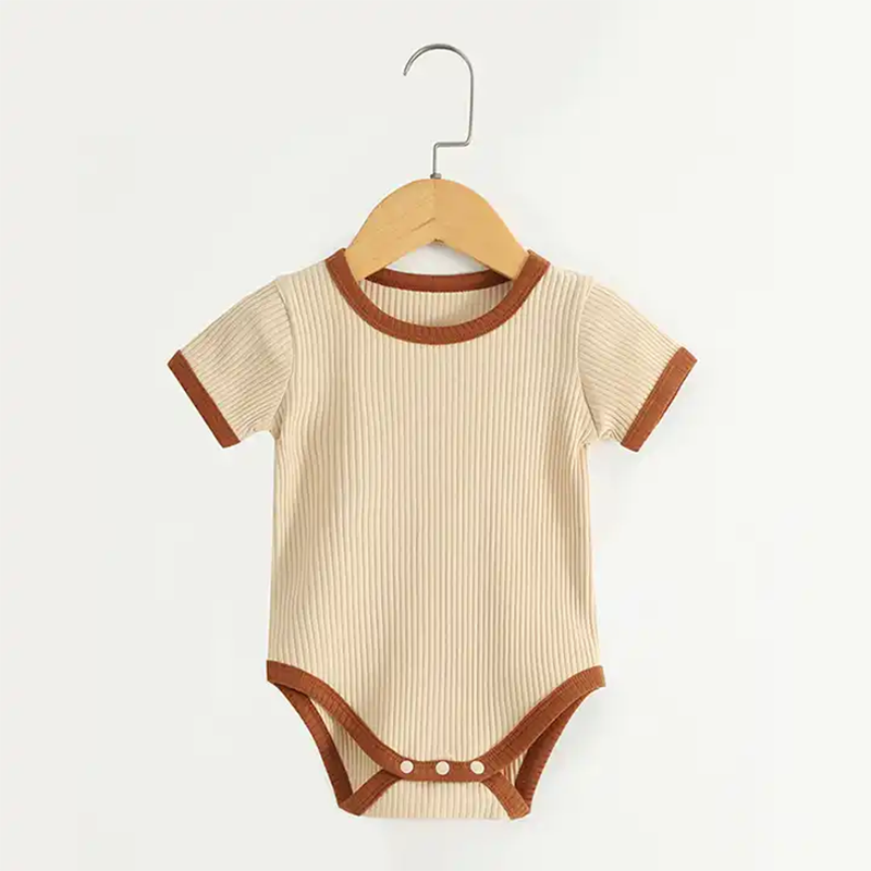 Short-Sleeve Cotton/Organic Cotton Baby Romper