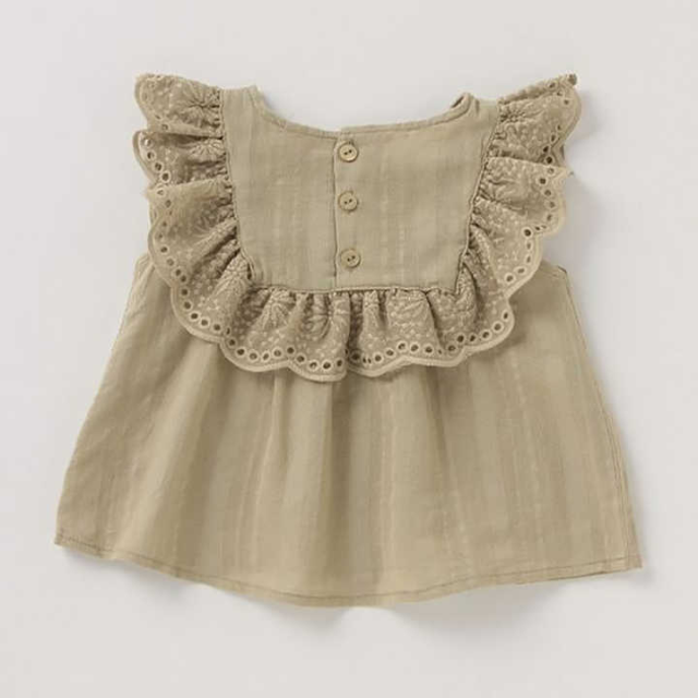 baby girl ruffle sleeveless tops