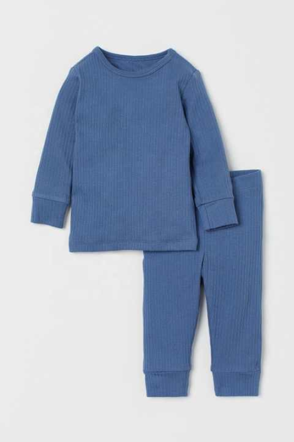 Organic Ribbed Cotton 2-piece Set