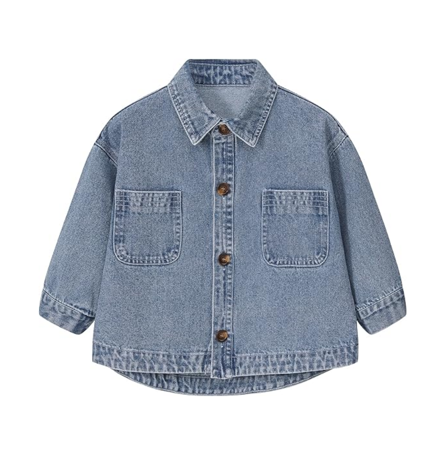 Boys and Girls Stone Washed Soft Denim Outfits Stylish Kids Jean