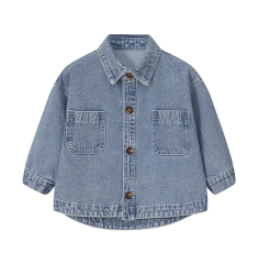 Boys and Girls Stone Washed Soft Denim Outfits Stylish Kids Jean
