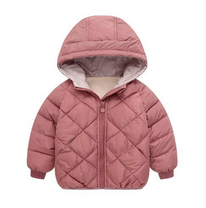 girls cotton hoodied coat