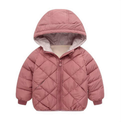 girls cotton hoodied coat