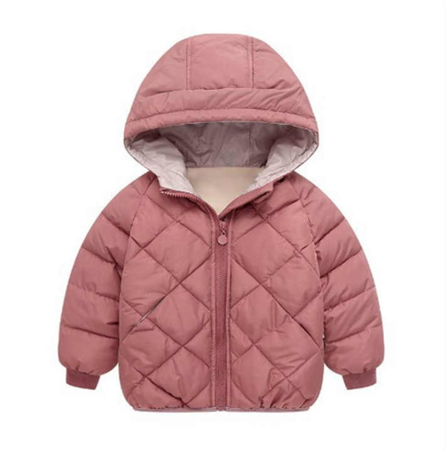 girls cotton hoodied coat