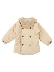 padded coat with fleece