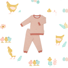 Organic Cotton Fleece toddlers pajamas