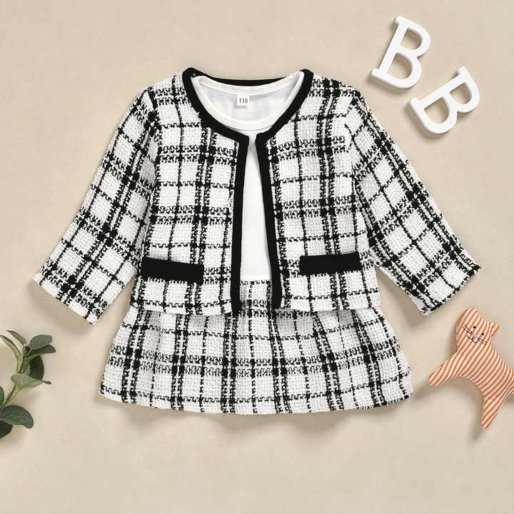 Girl Pageant Plaid Dress