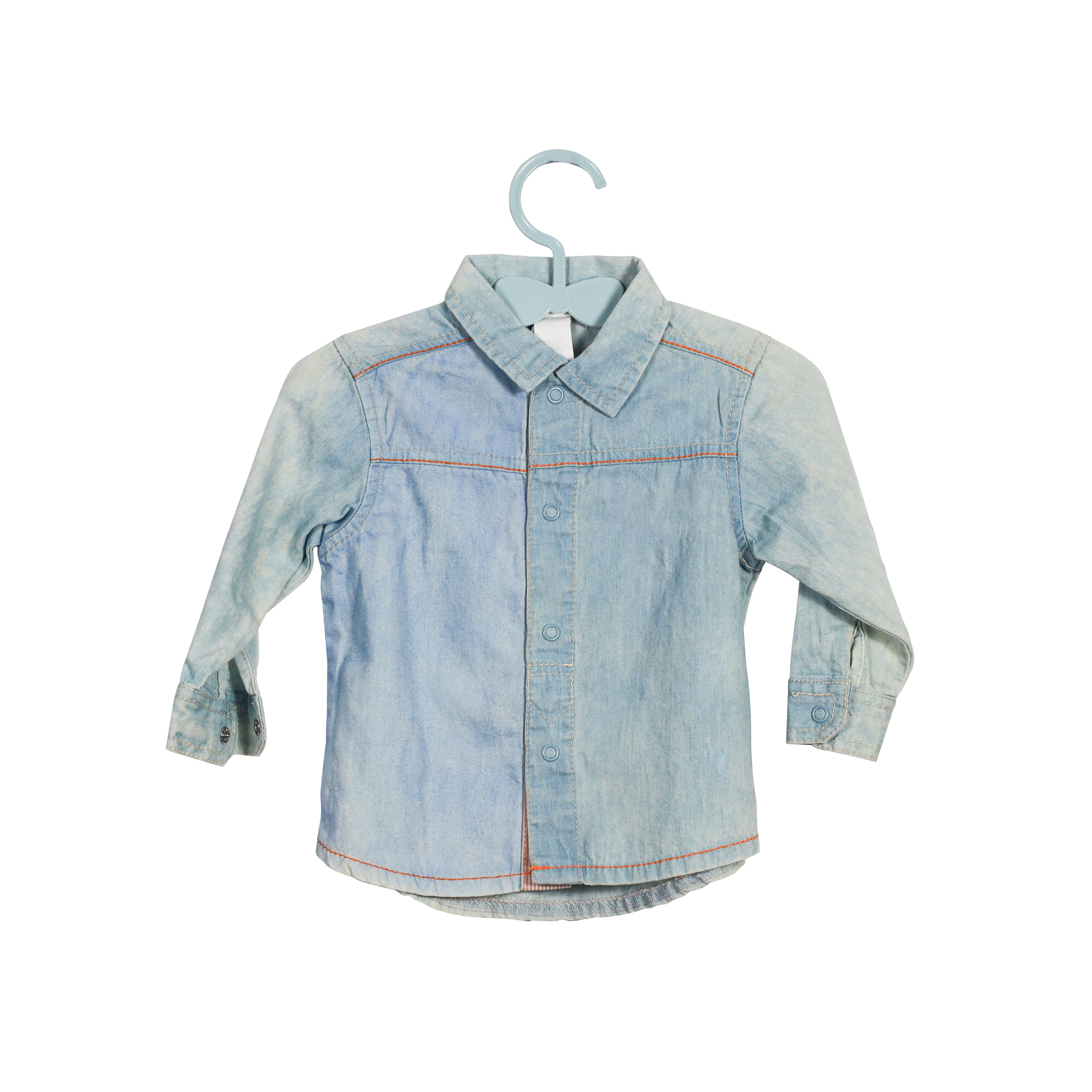 Spring Autumn Classic 100% Cotton Denim Shirts Soft Long Sleeve Casual Shirts for Boys