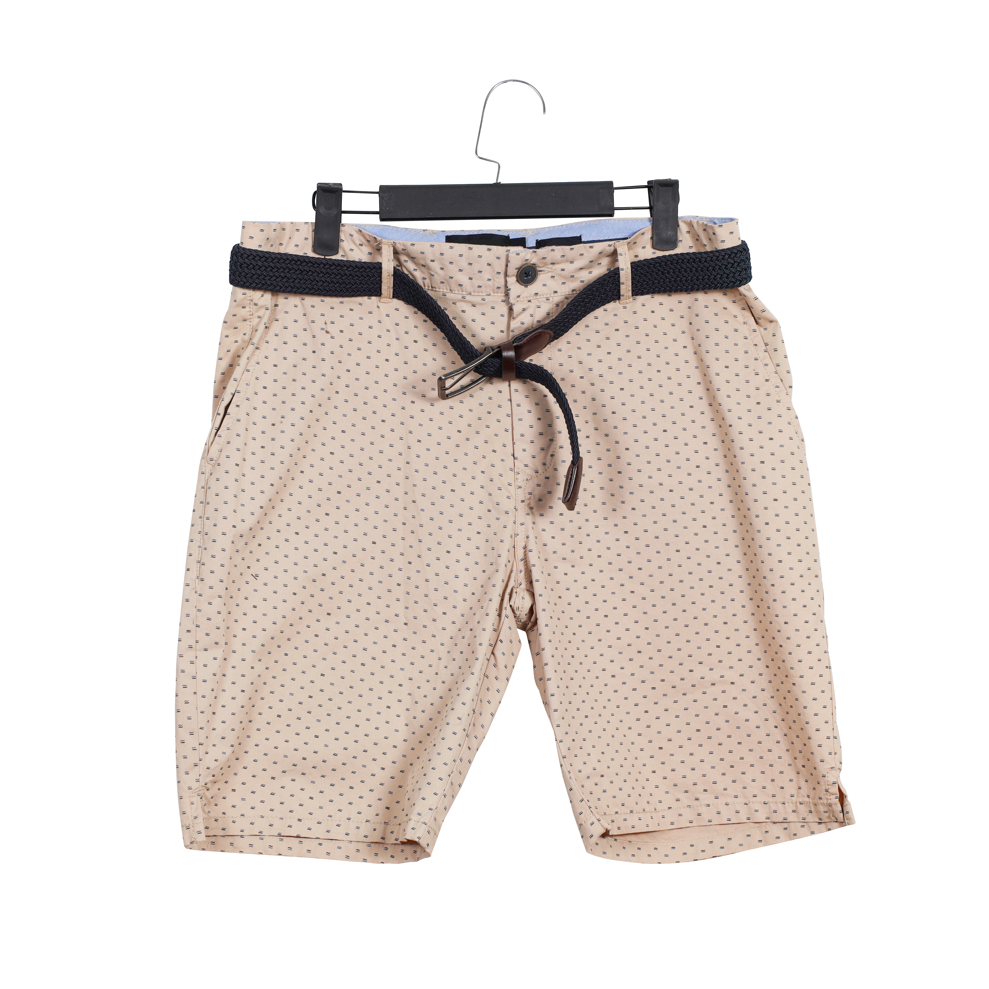 Summer 100% Cotton Garment Dye Trend New Fashion Popular Khaki Beach Shorts for Man