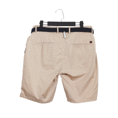 Summer 100% Cotton Garment Dye Trend New Fashion Popular Khaki Beach Shorts for Man