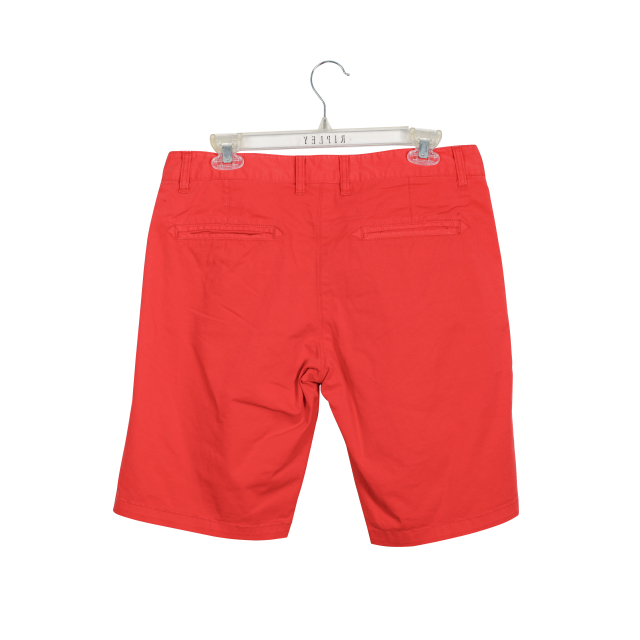 Summer 100% Cotton Trend New Fashion Garment Dye Popular Red Beach Shorts for Man