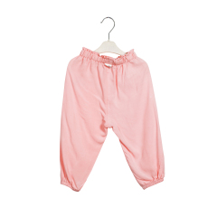 Spring Autumn Fashion Popular Elastic Waistband Pink Pant for Girls