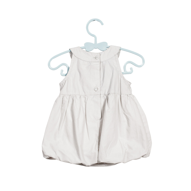 Summer Trend New Fashion Sleeveless Bow Design Embroidery Element Jumper for Girls