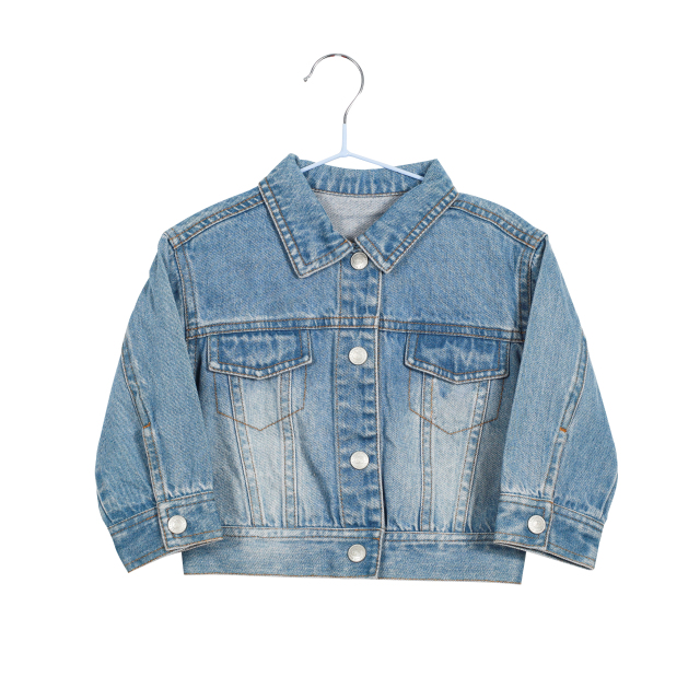 Fashion Coat Long Sleeve 100% Cotton Denim Jacket Clothing Outwear for Boys