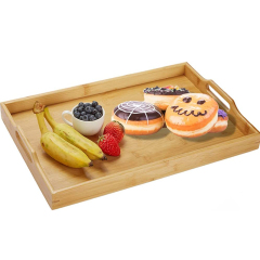 Bamboo Serving Tray with 2 Handles