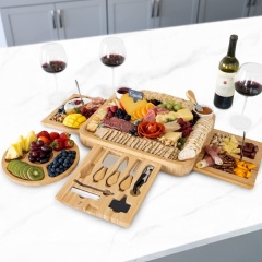 Bamboo Cheese Boards Charcuterie Boards Set