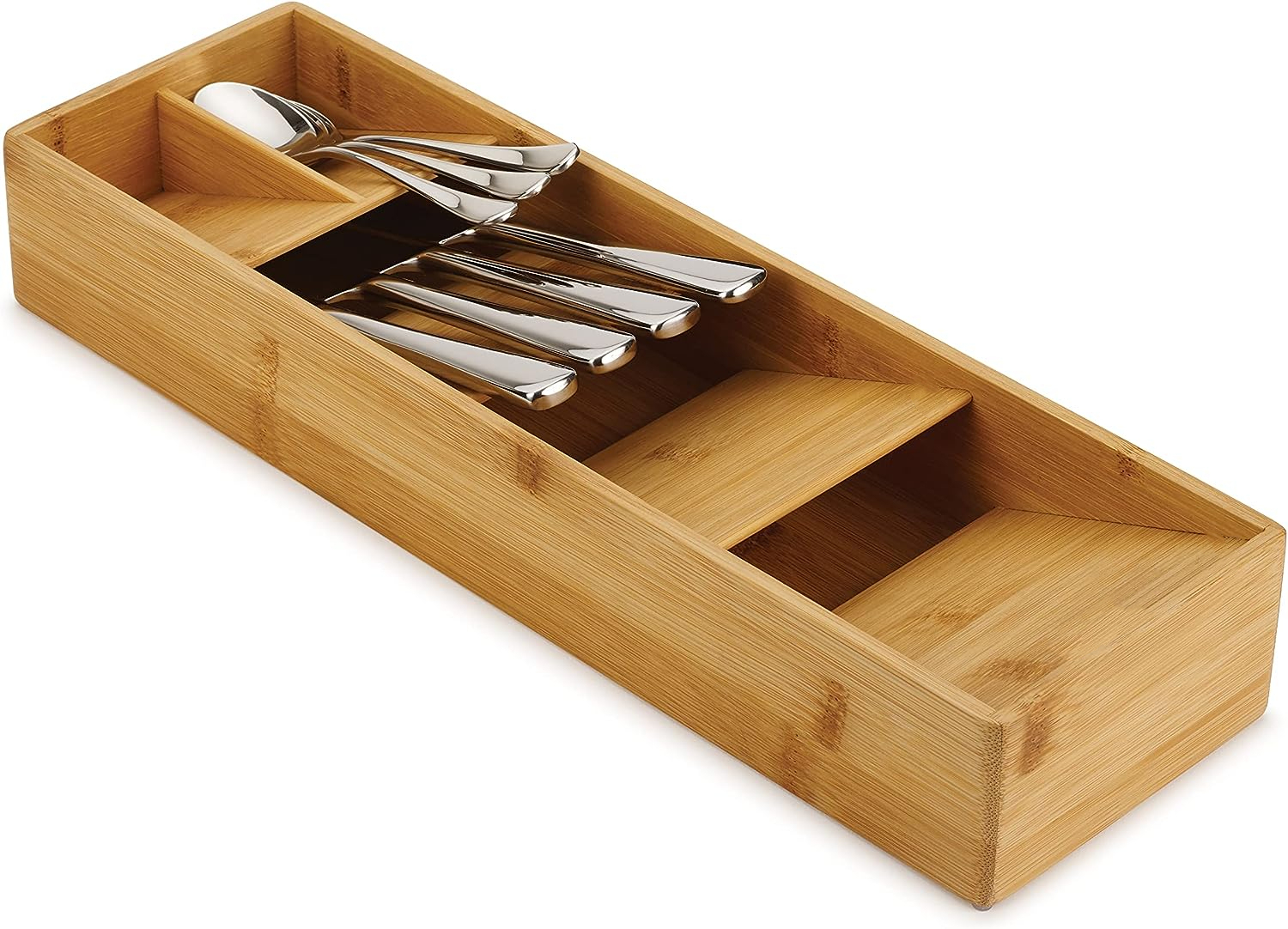 Bamboo Silverware Drawer Organizer