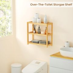 3 Tier Bamboo Storage Shelf Bathroom Countertop Organizer