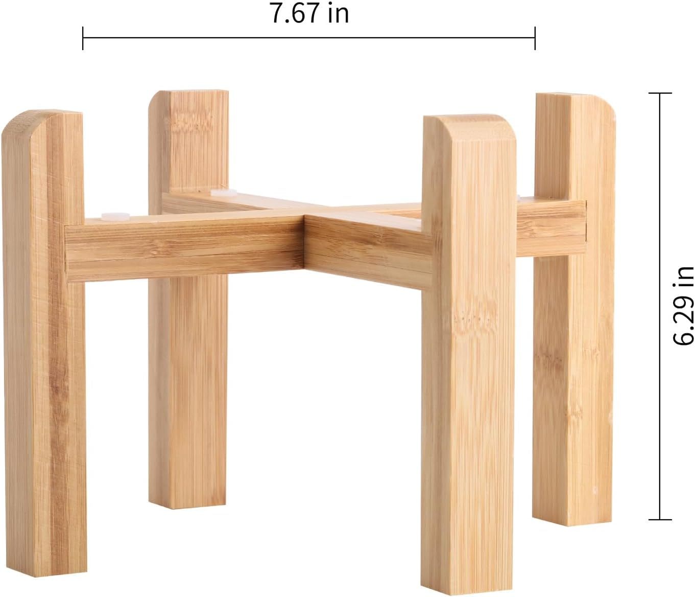 Bamboo Dog Bowl Stand