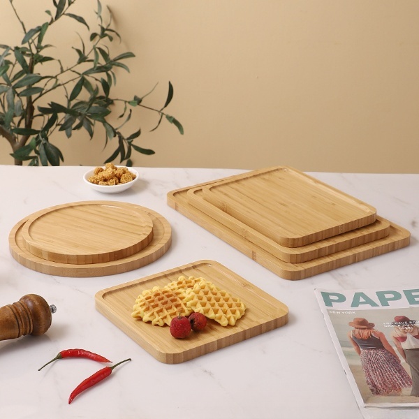 Natural Bamboo Serving Tray Bamboo Plate