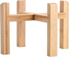 Bamboo Dog Bowl Stand