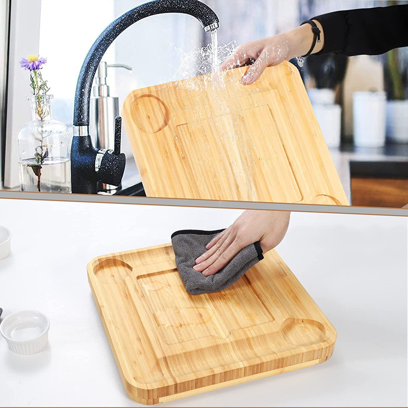 Kitchen Charcuterie Boards Gift Set Bamboo Cheese Board Set