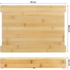 Bamboo Cutting Board with Containers