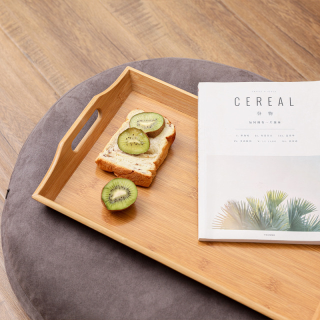 Bamboo  Serving Tray with Handles
