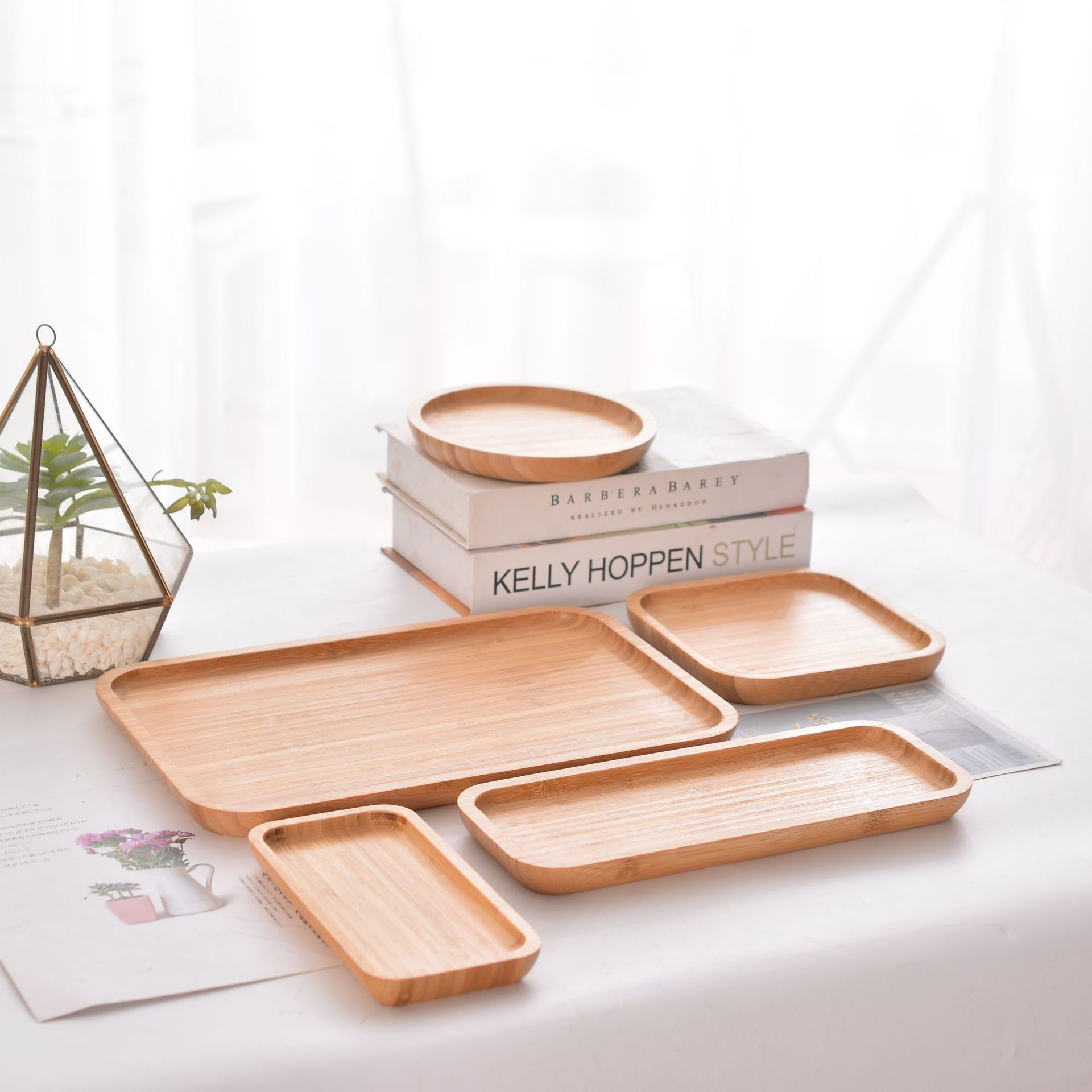 Bamboo Plates Square Bamboo Serving Platter