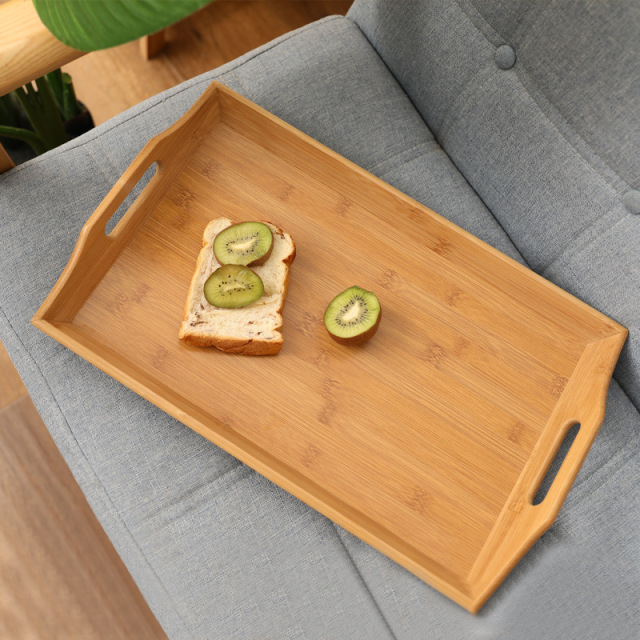 Bamboo  Serving Tray with Handles