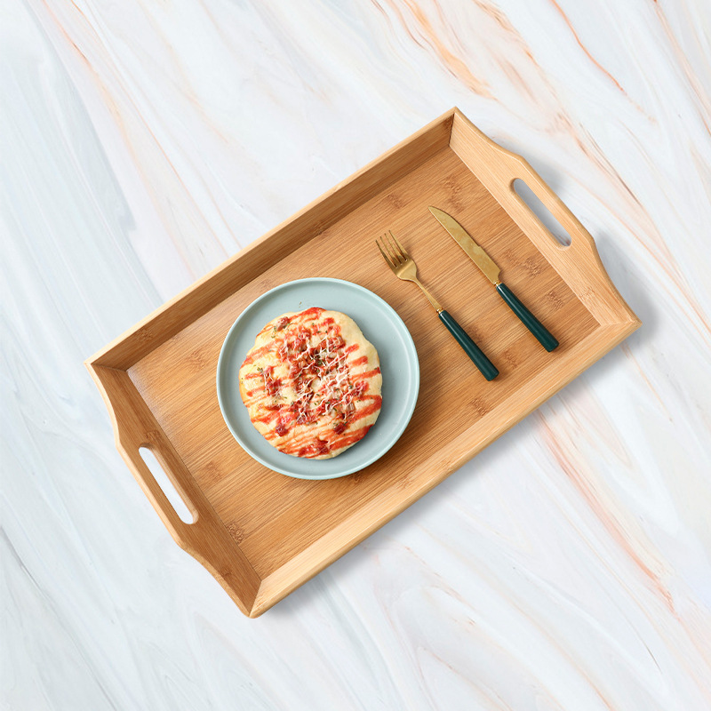 Bamboo  Serving Tray with Handles