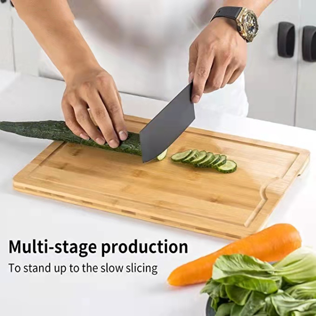 Bamboo Cutting Board - 3Pcs Wood Cutting Boards for Kitchen