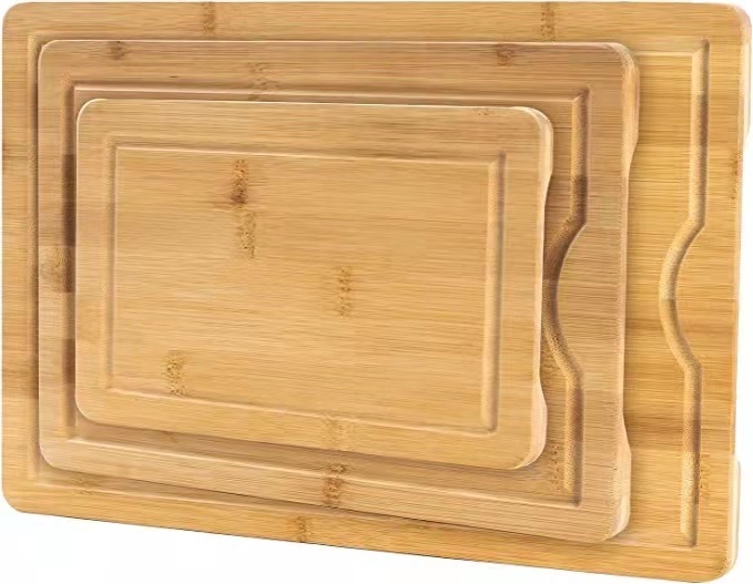 Bamboo Cutting Board - 3Pcs Wood Cutting Boards for Kitchen
