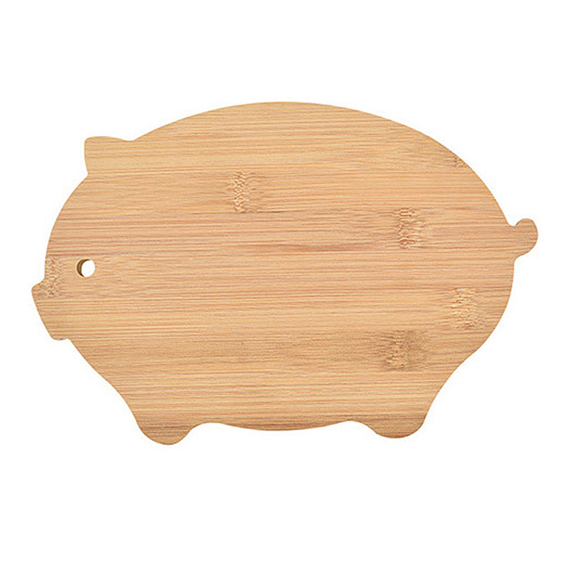 Bamboo Pig Shaped Bamboo Wood Cutting Board