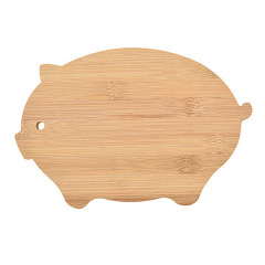 Bamboo Pig Shaped Bamboo Wood Cutting Board