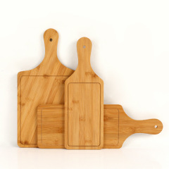 Square Kitchen Bamboo Chopping Board with Handle