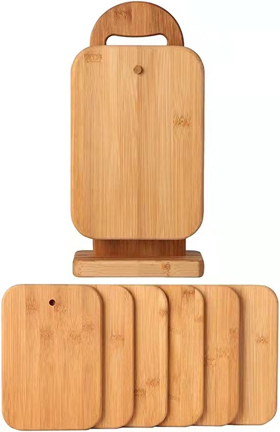 7pcs Bamboo Cutting Board Set