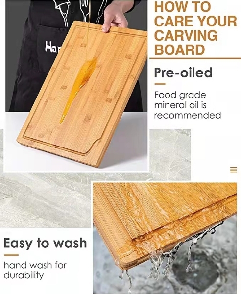 Bamboo Cutting Board Set of 3