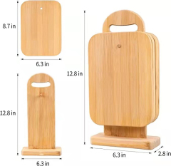 7pcs Bamboo Cutting Board Set