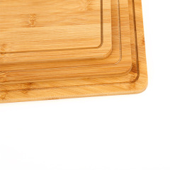 Square Kitchen Bamboo Chopping Board with Handle