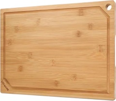 Square Bamboo丨Wholesale Heavy Duty Bamboo Cutting Boards with Juice Groove