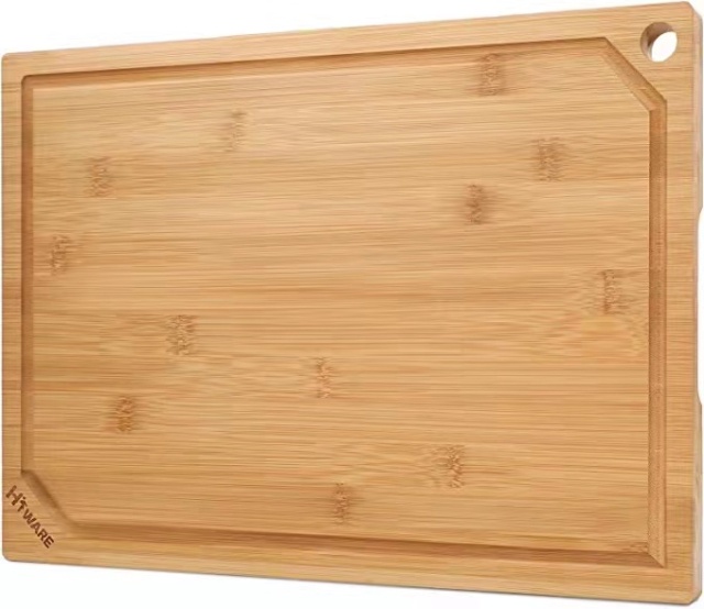 Square Bamboo丨Wholesale Heavy Duty Bamboo Cutting Boards with Juice Groove