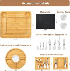 Bamboo Cheese Charcuterie