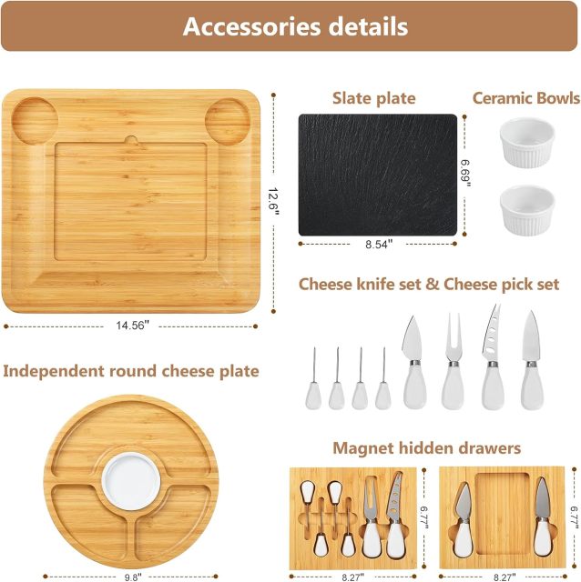 Bamboo Cheese Charcuterie