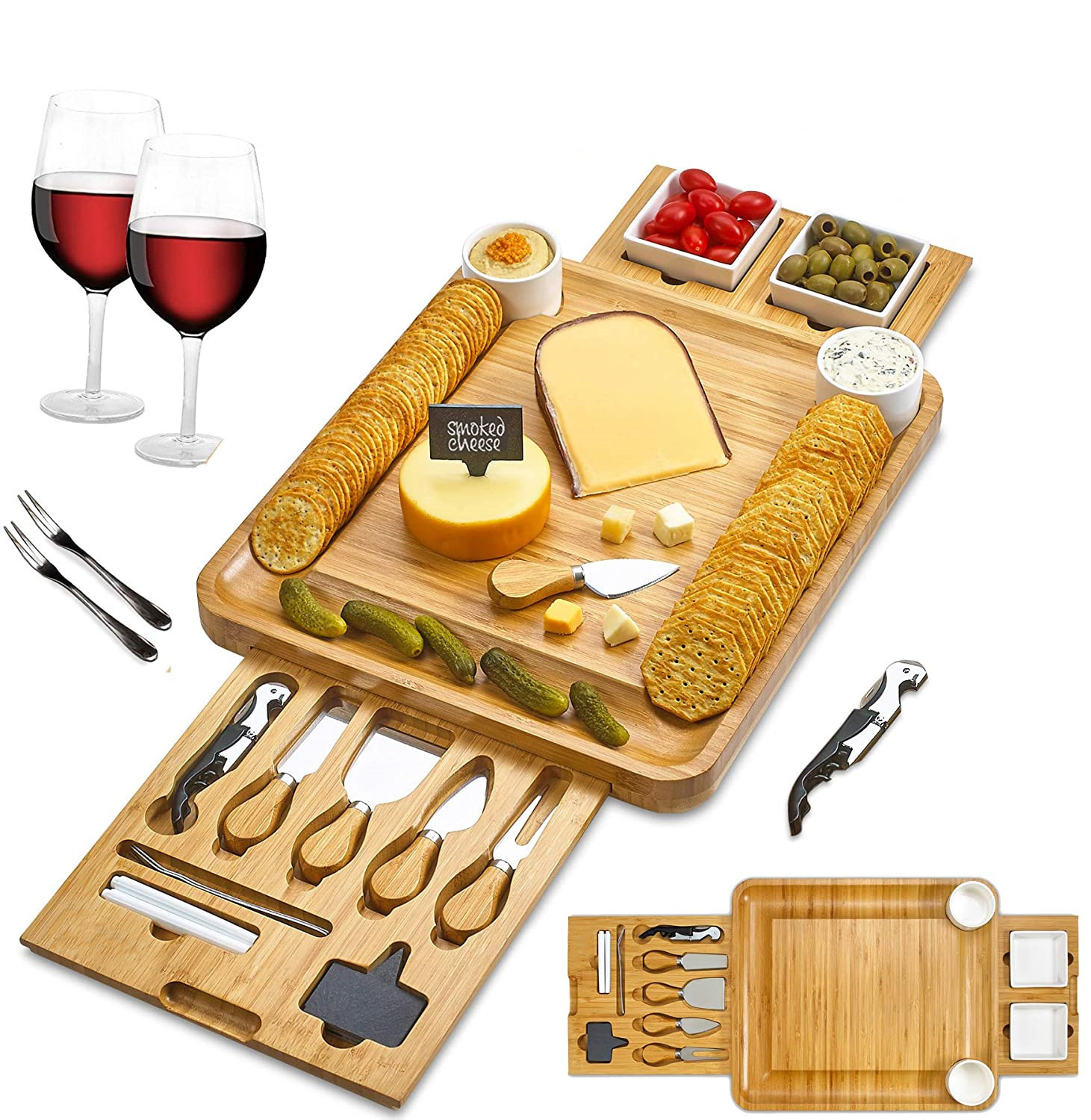 Organic Bamboo Cheese Cutting Board