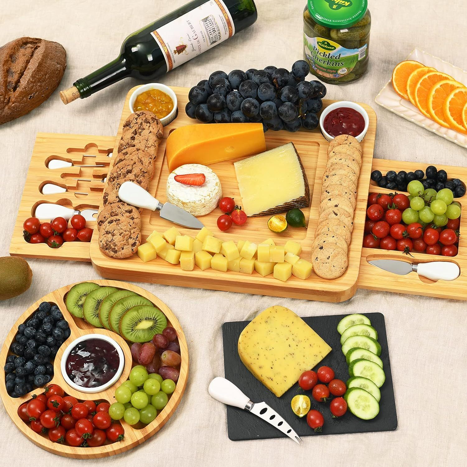 Bamboo Cheese Charcuterie