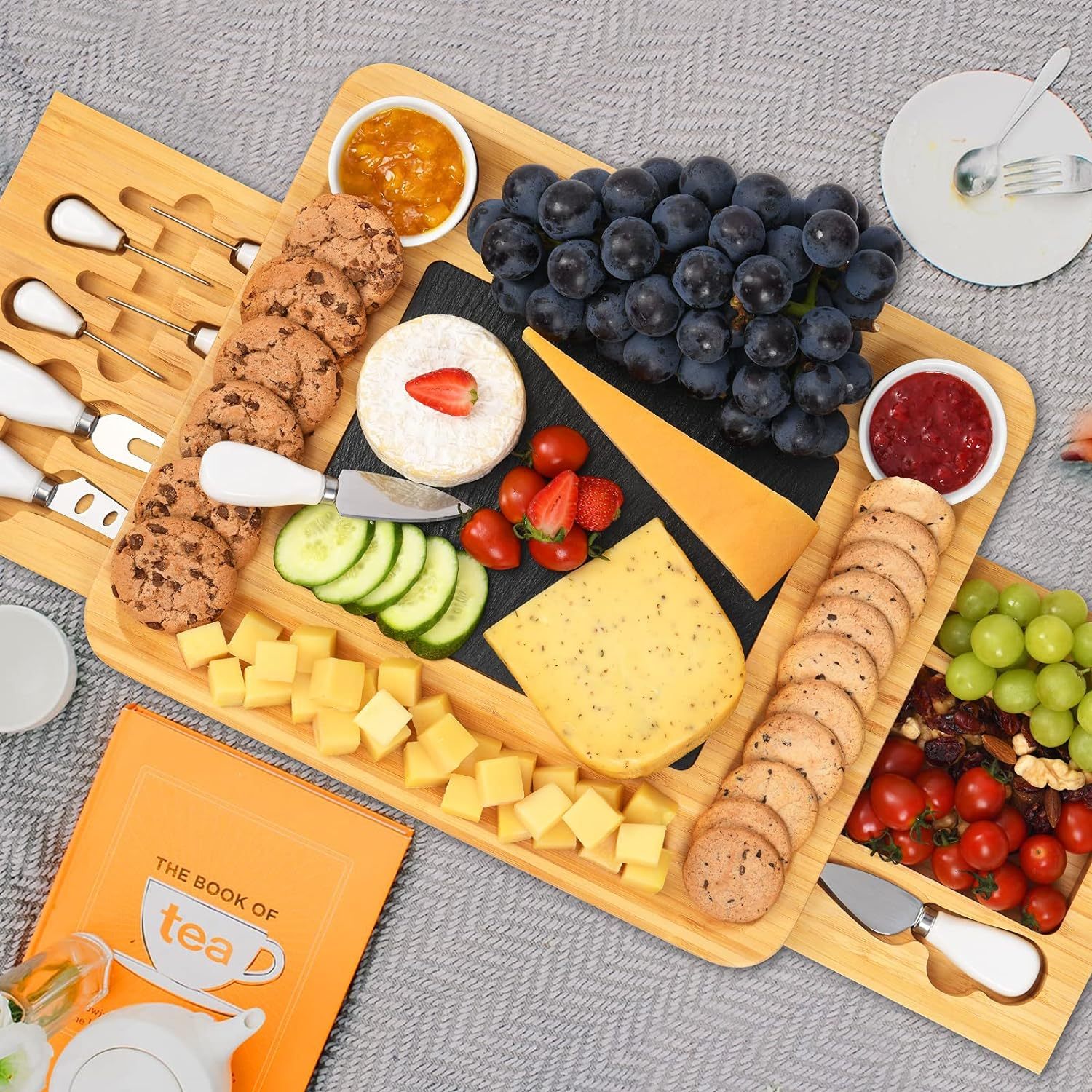 Bamboo Cheese Charcuterie