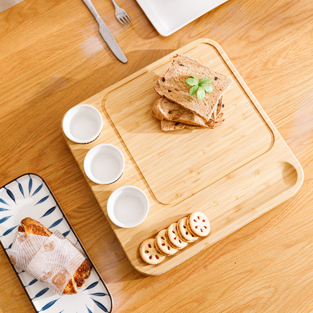 Kitchen Premium Bamboo Cheese Board Set