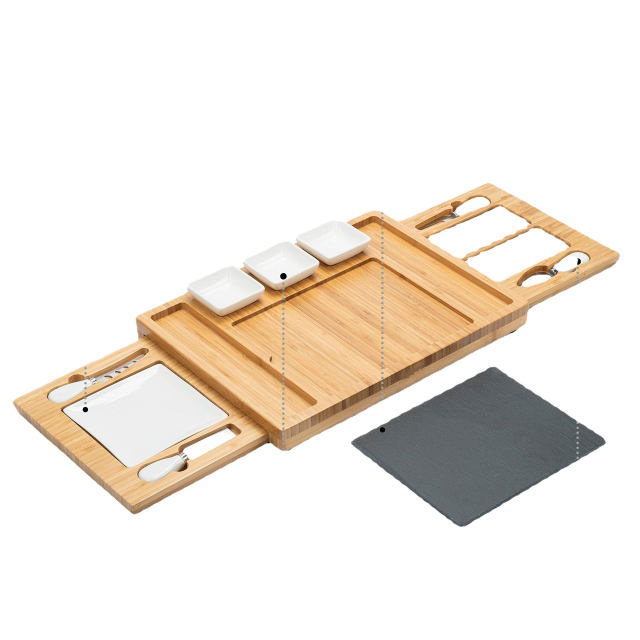 Charcuterie Boards Gift Set Bamboo Cheese Board Set