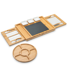 Charcuterie Boards Gift Set Bamboo Cheese Board Set